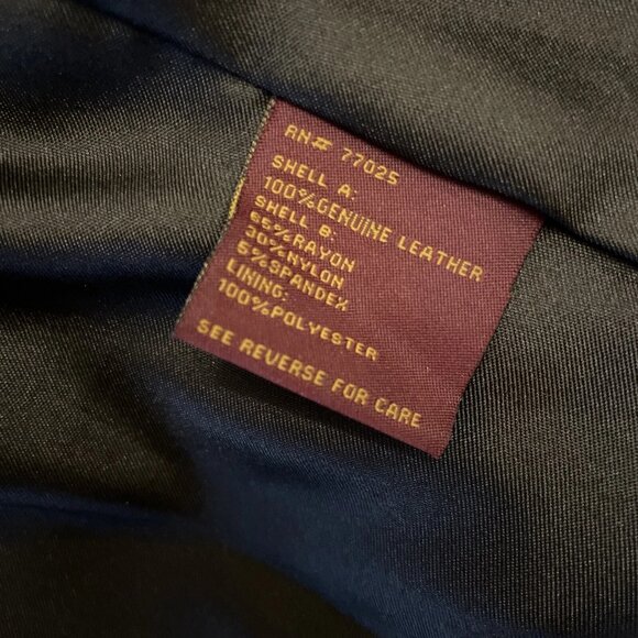 Hal Rubenstein Black Genuine Suede Leather Knit Moto Jacket Asymmetrical Size M - Picture 8 of 9